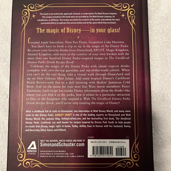 Disney parks drink recipe book - unofficial - Picture 2 of 2